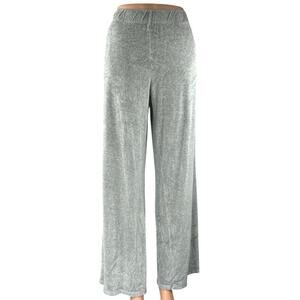 Bella Dahl Women's Gray High Rise Yoga Lounge Trousers Wide Leg Pants Size M